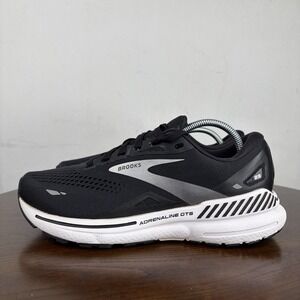 Brooks Adrenaline GTS 23 Shoes Women 8.5D Wide Black Running Sneaker 1203811D004